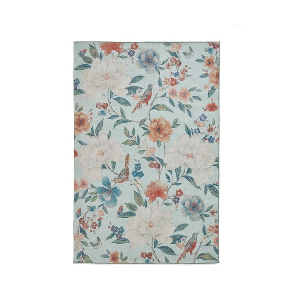 Covor tip traversă albastru lavabil 61x170 cm Pipa Floral – Catherine Lansfield