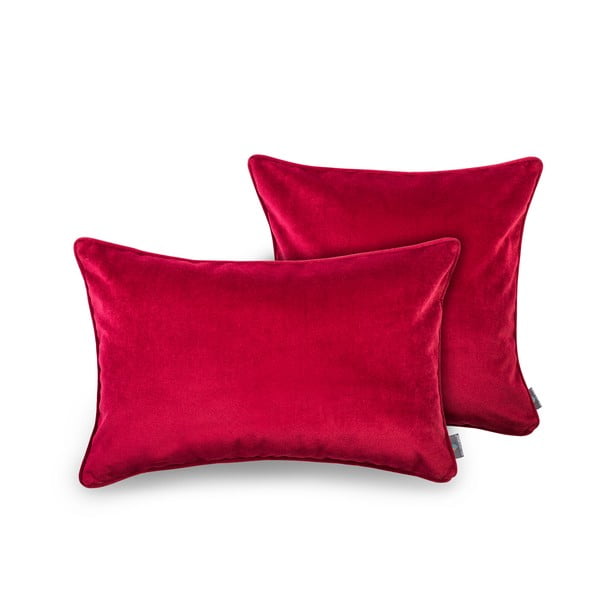 Față de pernă WeLoveBeds Mystic Burgundy, 50 x 50 cm, roșu-image-2