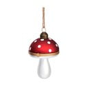 Ornament de Crăciun lucrat manual din sticlă 9 cm Mushroom – Sass & Belle