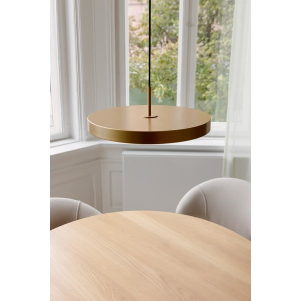 Lustră aurie LED cu abajur din metal ø 43 cm Asteria Medium – UMAGE-image-1