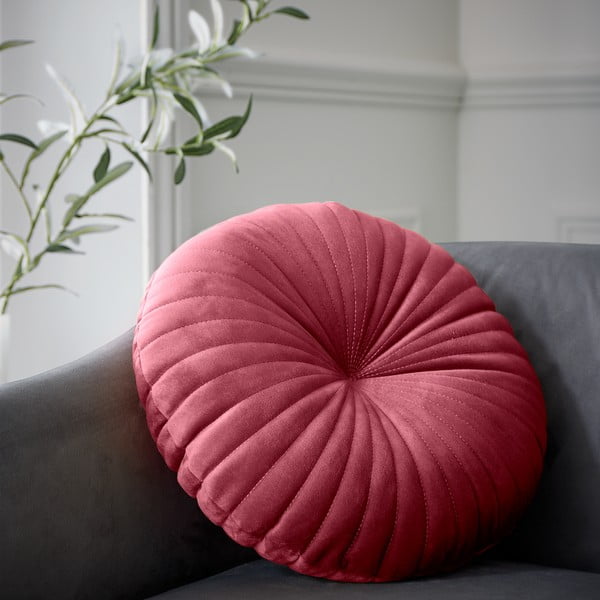 Pernă decorativă din catifea ø 40 cm Round Soft Touch – Catherine Lansfield-image-1