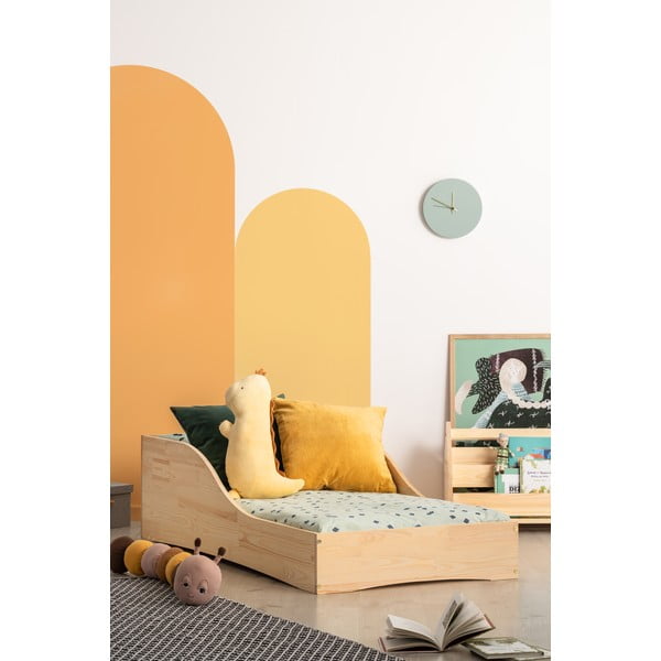 Pat din lemn de pin pentru copii Adeko Pepe Colm, 80 x 200 cm-image-1