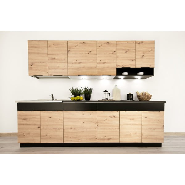 Bucătărie dreaptă fără blat 260 cm (fără montaj) Kian – STOLKAR-image-1