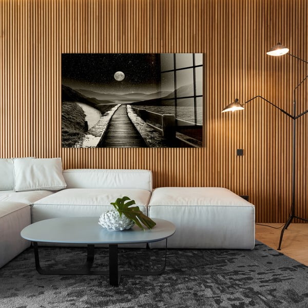 Tablou din sticlă 120x80 cm Moon path - Styler-image-2