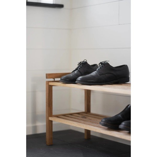 Pantofar în culoare naturală din lemn de stejar Confetti – Rowico-image-2