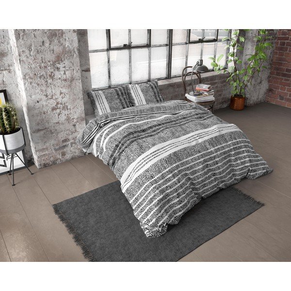 Lenjerie din flanelă pentru pat dublu Dreamhouse Caden, 200 x 220 cm-image-2