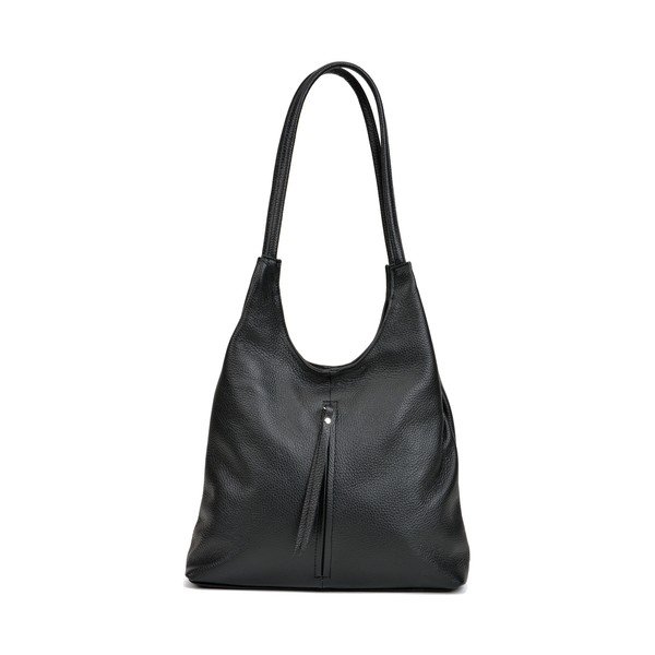 Geantă din piele Isabella Rhea, 39x34 cm, negru