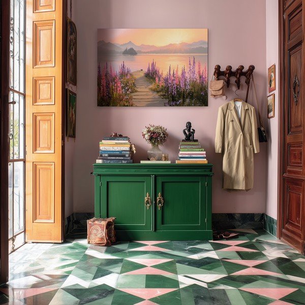 Tablou 113x85 cm Lupine Shore – Styler-image-2