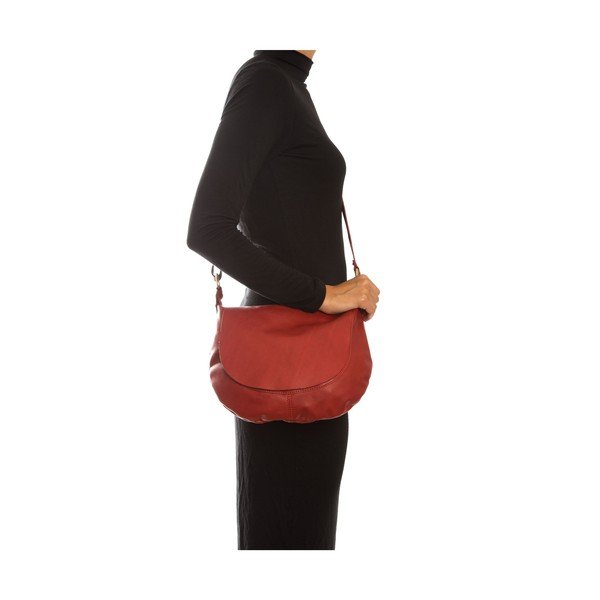 Poșetă din piele Desderia, rosso-image-3