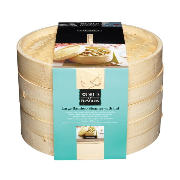 Vas de gătit la aburi din bambus Oriental – Kitchen Craft-image-1