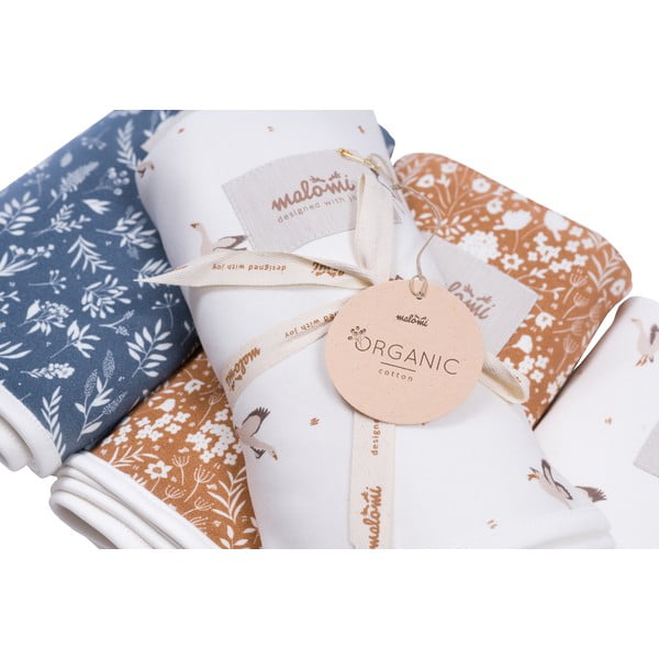 Pătură pentru copii albastru-închis din bumbac organic 110x140 cm Organic – Malomi Kids-image-2