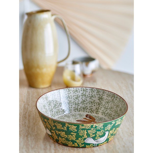 Bol verde din ceramică ø 28 cm Hezha – Bloomingville-image-1