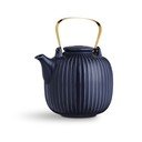 Ceainic din porțelan Kähler Design Hammershoi, 1,2 l, albastru închis