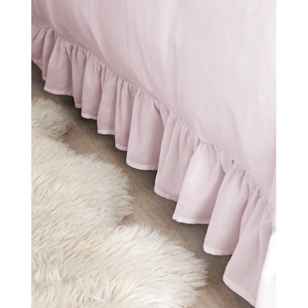 Lenjerie de pat din bumbac Bianca Frill, 135 x 200 cm, roz-image-4