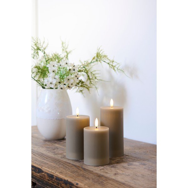 Decorațiuni luminoase gri 3 buc. Smilla – Sirius-image-1