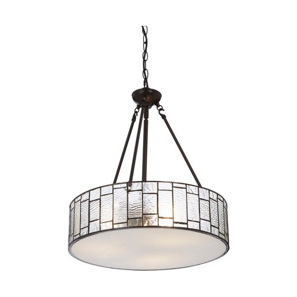 Lustră din metal cu abajur din sticlă ø 46 cm Waldorf – Premier Housewares-image-3