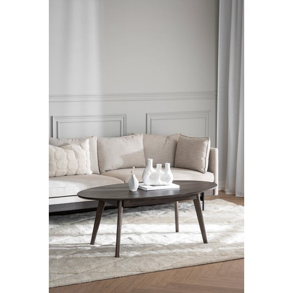 Măsuță de cafea în culoare naturală cu aspect de lemn de stejar 130x65 cm Yumi - Rowico-image-1