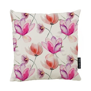 Față de pernă  din bumbac Butter King Pink Tulips, 45 x 45 cm