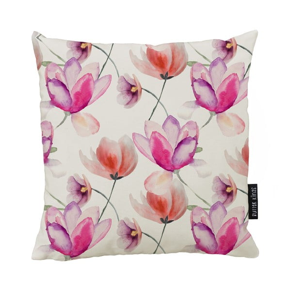 Pernă decorativă 45x45 cm Pink Tulips – Butter Kings
