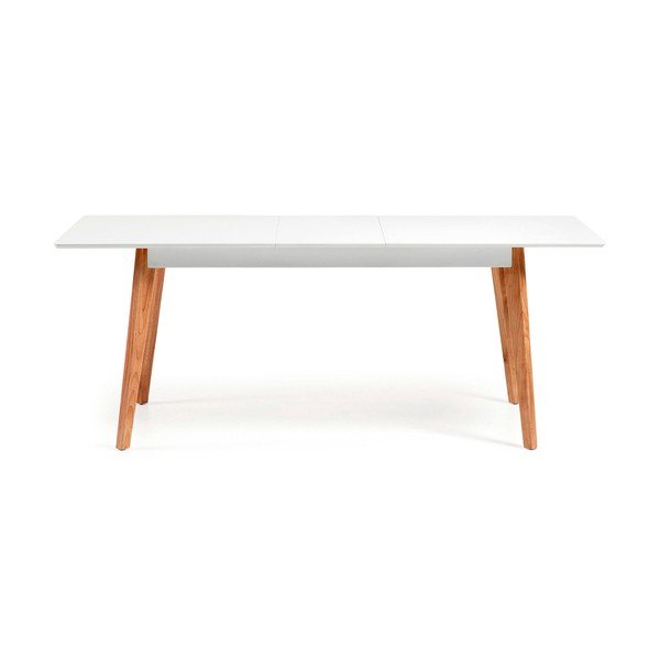 Masă de dining extensibilă Kave Home Meety 160 x 90 cm, alb-image-3