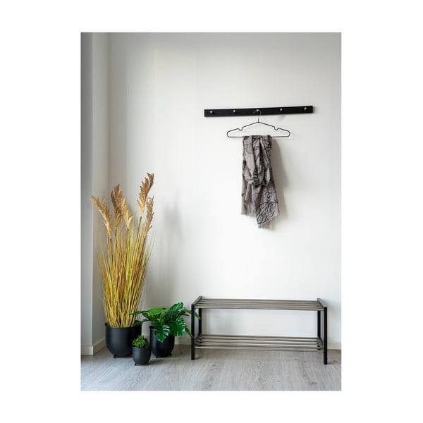 Cuier metalic de perete negru Padova - House Nordic-image-1