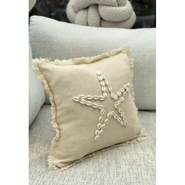 Față de pernă din bumbac 43x43 cm Seashells – Mioli Decor-image-3