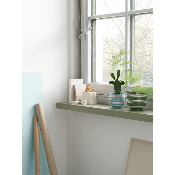 Vas ceramic Kähler Design, ø 12 cm, albastru-alb-image-3