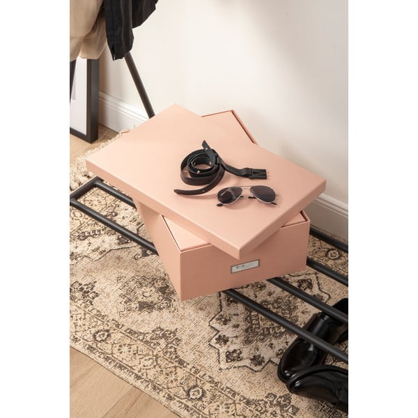 Cutii de depozitare 3 buc. din carton cu capac Inge – Bigso Box of Sweden-image-1