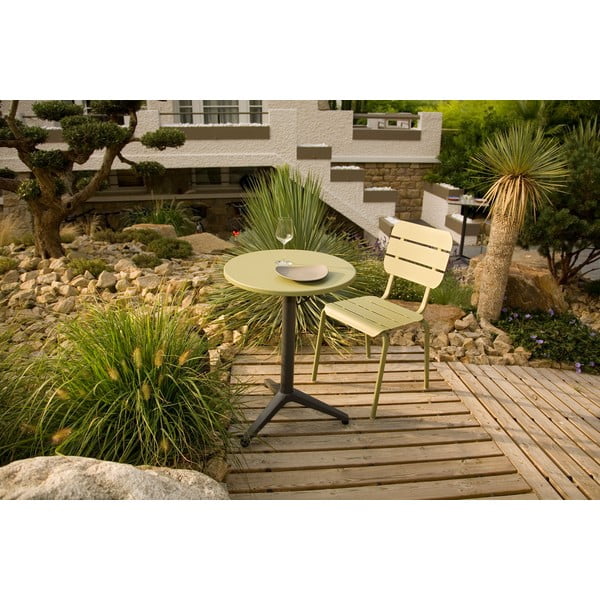 Scaune de grădină verzi 4 buc. din metal Alicante – Ezeis-image-1