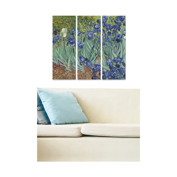 Tablouri 3 buc. 20x50 cm Vincent van Gogh – Wallity