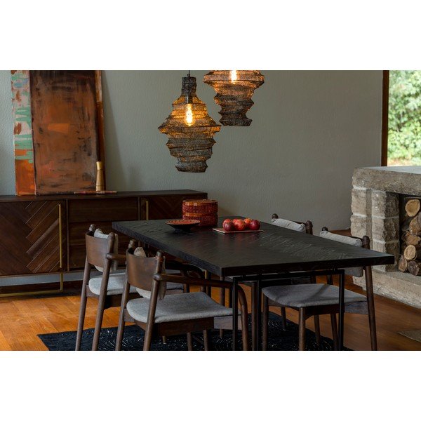 Masă de dining cu aspect de lemn de acacia 90x180 cm Class – Dutchbone-image-4