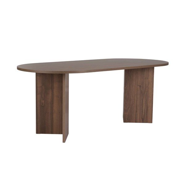 Masă de dining cu aspect de lemn de nuc 90x200 cm Sabella – Kalune Design-image-2