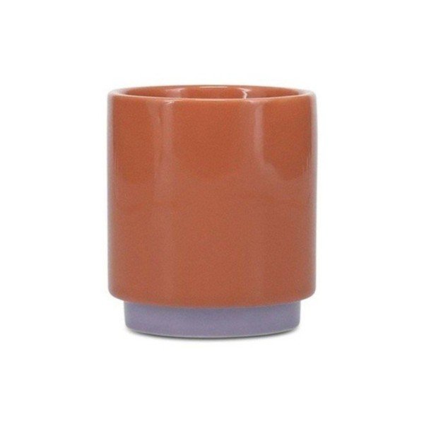 Ceașcă portocalie/mov din gresie ceramică 130 ml Duo – ONA