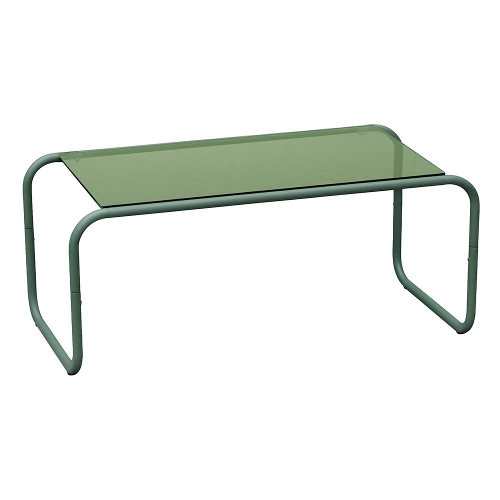 Măsuță de cafea verde cu blat din sticlă 40x80 cm Ventana – Leitmotiv