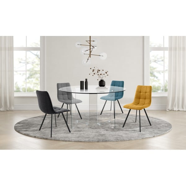 Masă de dining rotundă din sticlă ø 130 cm Kaya – Tomasucci-image-1