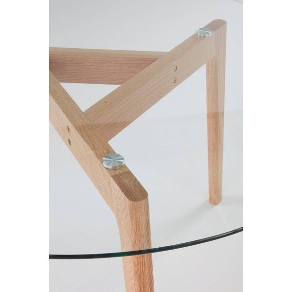 Masă de dining rotundă din lemn de stejar ø 120 cm Malevik – Jotex-image-4