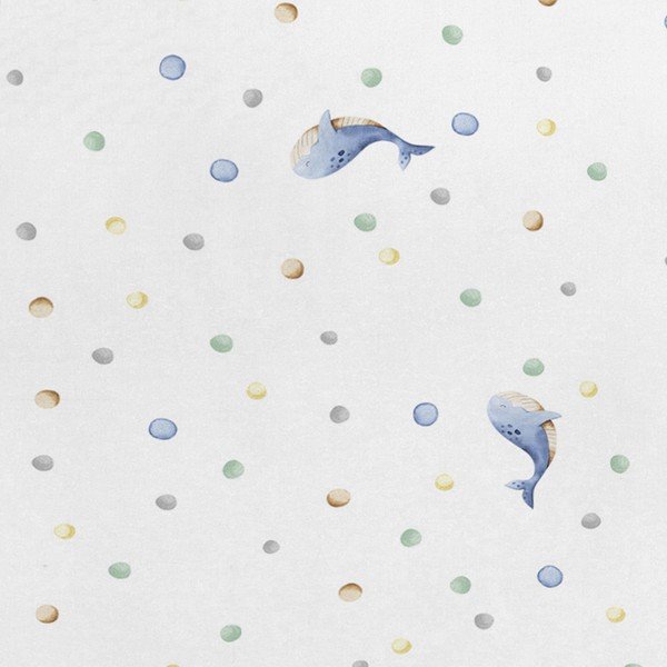 Față de pernă pentru copii 50x75 cm Baby whale – Happy Friday-image-1