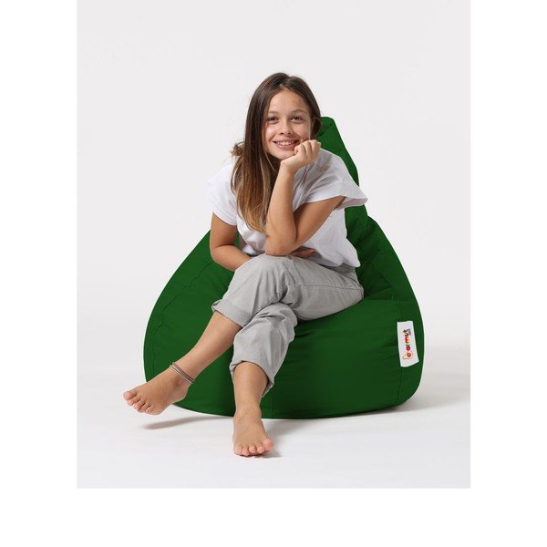 Fotoliu bean bag verde Drop – Floriane Garden-image-1
