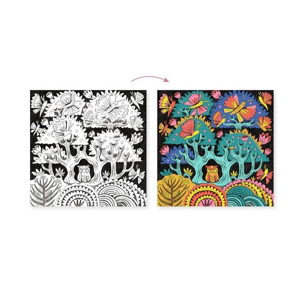 Set artistic cu 7 markere și ochelari 3D Djeco Les-image-1