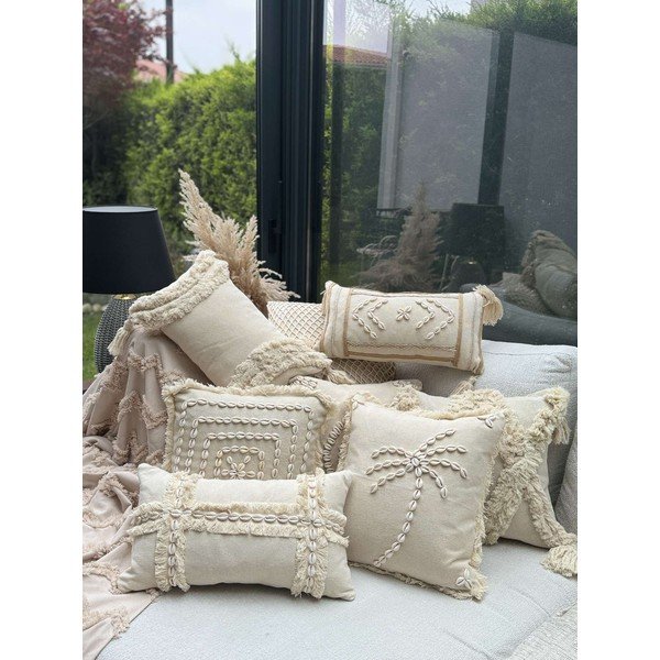Față de pernă din bumbac 43x43 cm Seashells – Mioli Decor-image-4