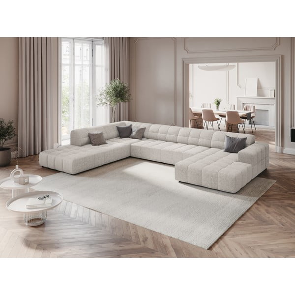 Colțar gri deschis (colț pe stânga/în formă de "U") Chicago – Cosmopolitan Design-image-1