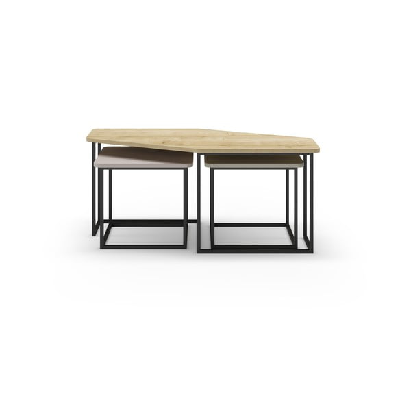 Măsuțe de cafea 3 buc. 60x111,5 cm Zoya – Marckeric