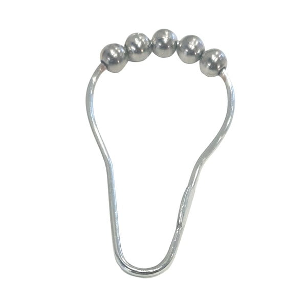 Cârlige pentru perdea de duș  argintiu-lucios 12 buc. 3,5 cm Anello – Spirella