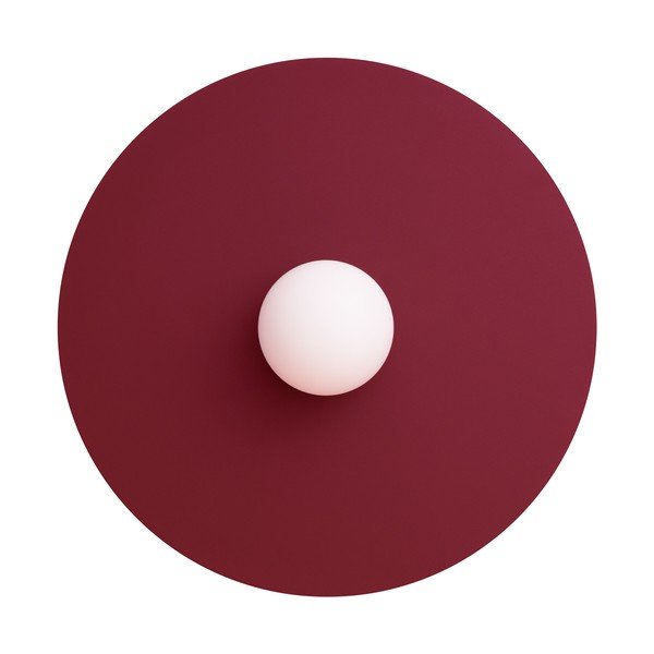 Aplică de perete burgundy din metal ø 50 cm AKE – Thoro-image-4