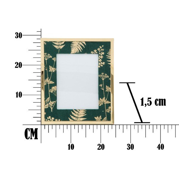 Ramă foto Mauro Ferretti Glam, 15 x 20 cm, verde - auriu-image-2