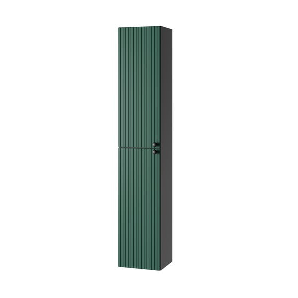 Dulap de baie verde/gri antracit suspendat  30x160 cm Asti – STOLKAR