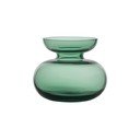 Vază verde din sticlă lucrată manual (înălțime 9 cm) Inu – Zone