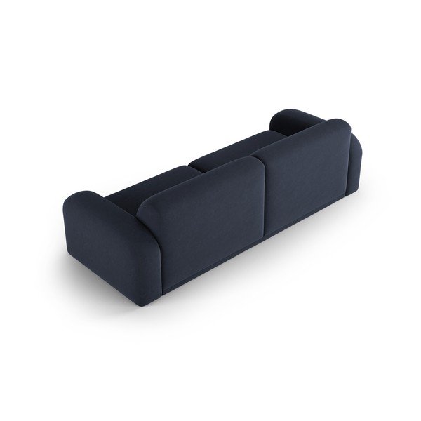 Canapea albastru-închis cu tapițerie din catifea 242 cm Erin – Micadoni Home-image-4