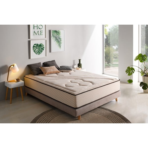 Saltea fermă/mediu-fermă din spumă reversibilă/termoregulatoare 160x200 cm Tempus Gold – Moonia-image-1
