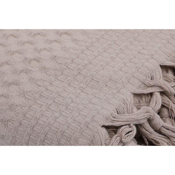 Cuvertură din bumbac Brown, 220 x 240 cm, maro deschis-image-2